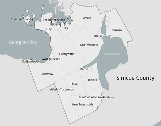 Simcoe County Map